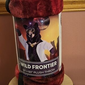 Wild Bear Disco Plush Throw (Never Used)